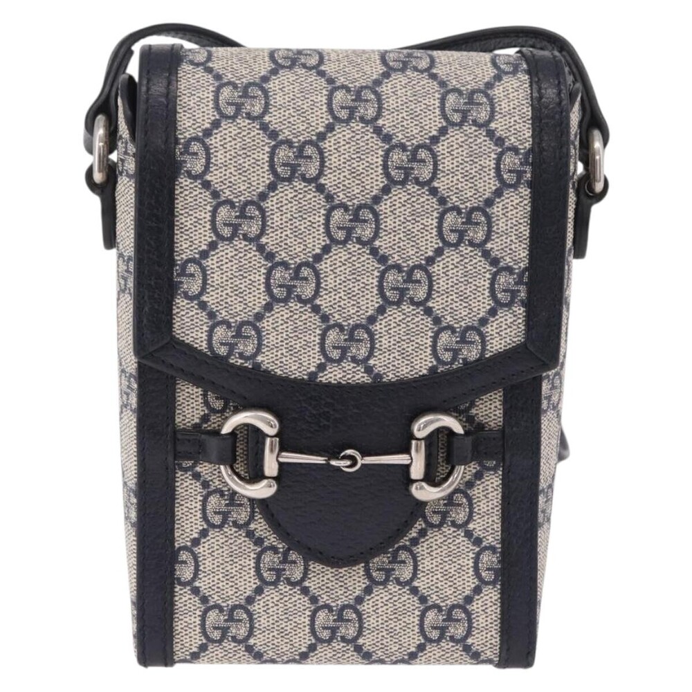 Gucci Horsebit 1955 GG Coated Canvas with Leather Mini
